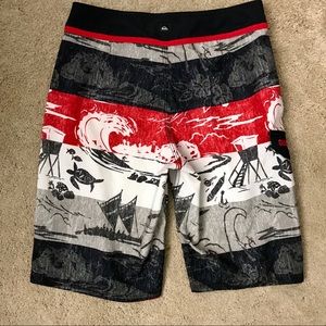 Awesome Quicksilver Eddie Aikau board shorts Sz 26
